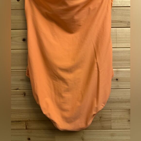 J. Crew Factory Size XLarge Strapless Bandeau Salmon One Piece Swimsuit - Picture 8 of 12